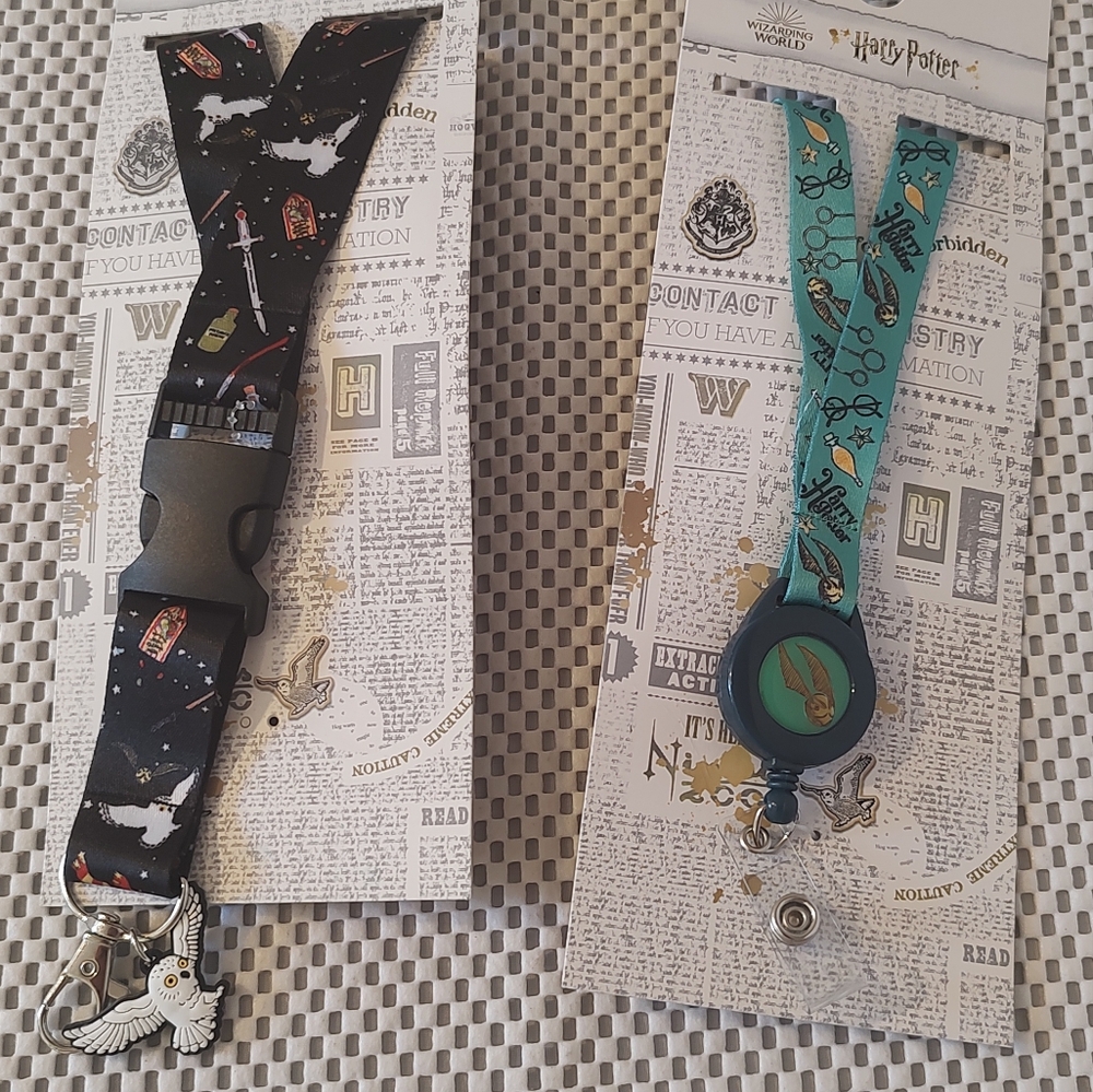 Warner Brothers Harry Potter Lanyards 2pcs Set Bundle